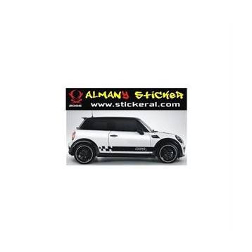 Sticker Masters Mini Cooper S Yan Şerit Sticker