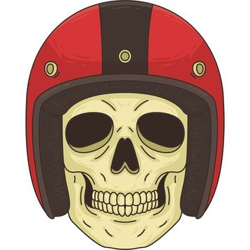 Sticker Masters Motorcu Kurukafa Sticker