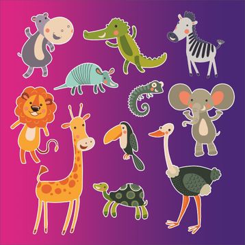 Sticker Masters Neşeli Hayvanlar Çocuk Odası Sticker