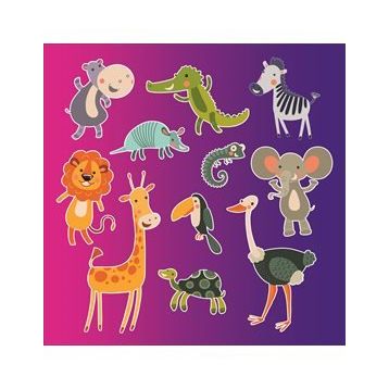 Sticker Masters Neşeli Hayvanlar Çocuk Odası Sticker