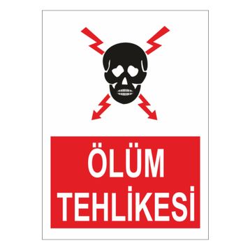 Sticker Masters Ölüm Tehlikesi Levhası Sticker