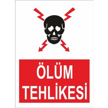 Sticker Masters Ölüm Tehlikesi Levhası Sticker