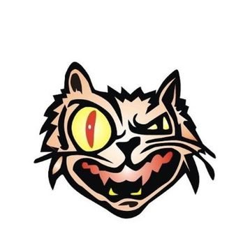 Sticker Masters Patlak Göz Kedi Sticker
