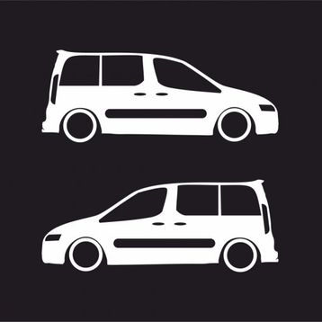 Sticker Masters Peugeot Partner Basık Sticker