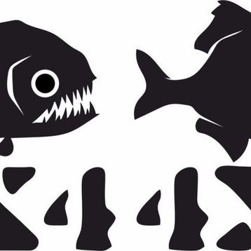 Sticker Masters Pirana Sticker