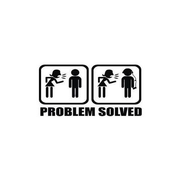 Sticker Masters Problem Solved Sticker