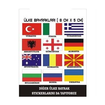 Sticker Masters Ülke Bayrakları Sticker Seti