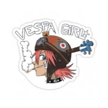 Sticker Masters Vespa Girl Sticker
