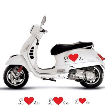 Sticker Masters Vespa Love Sticker