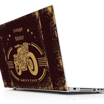 Sticker Masters Vintage Motor Laptop Duvar Stickerı