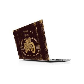 Sticker Masters Vintage Motor Laptop Duvar Stickerı