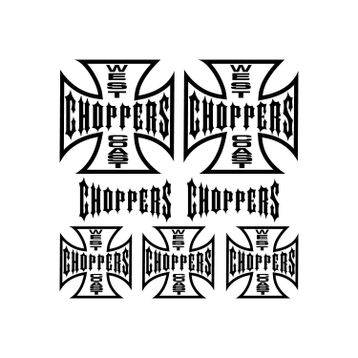 Sticker Masters West Coast Choppers Sponsor Set Sticker