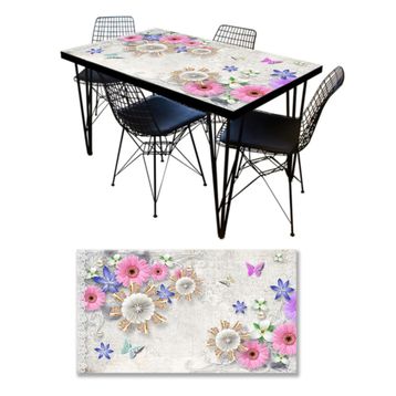 StickerArt 3D Papatya Masa Kaplama Folyosu