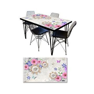StickerArt 3D Papatya Masa Kaplama Folyosu