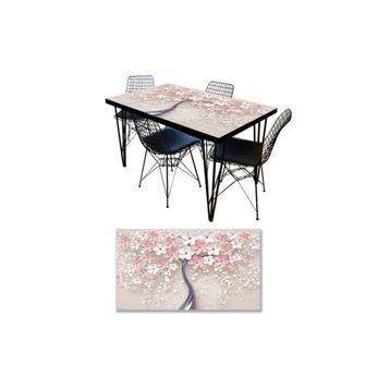 StickerArt 3D Pembe Ağaç Masa Kaplama Folyosu