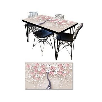 StickerArt 3D Pembe Ağaç Masa Kaplama Folyosu