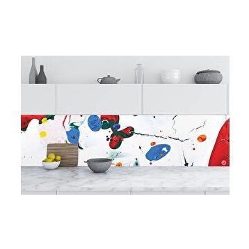 StickerArt Boyama 60x400 cm Mutfak Tezgah Arası Folyo Fayans Kaplama Folyosu
