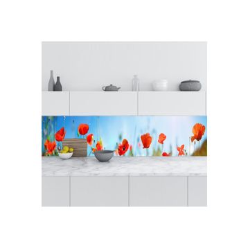 StickerArt Gelincikler 60x500 cm Mutfak Tezgah Arası Folyo