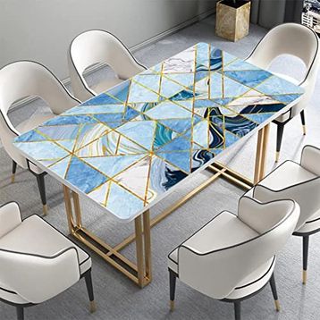 StickerArt Geometrik Mermer Desen Masa Kaplama Folyosu