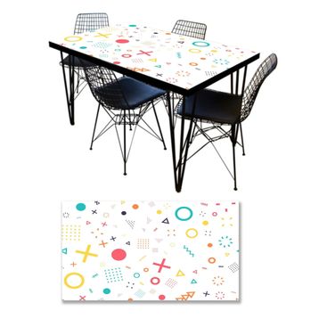 StickerArt Geometrik Şekiller Masa Kaplama Folyosu