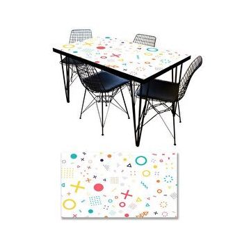 StickerArt Geometrik Şekiller Masa Kaplama Folyosu