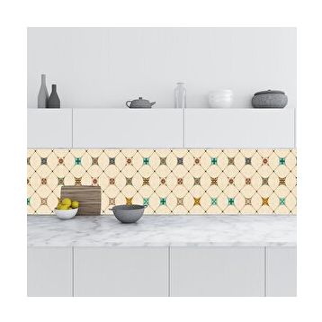 StickerArt Majolika Motif 1 60x300 cm Mutfak Tezgah Arası Fayans Kaplama Folyosu