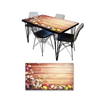 StickerArt Renkli Yumurtalar Masa Kaplama Folyosu
