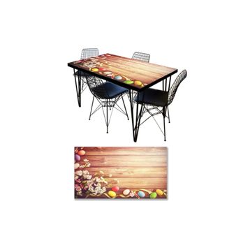 StickerArt Renkli Yumurtalar Masa Kaplama Folyosu