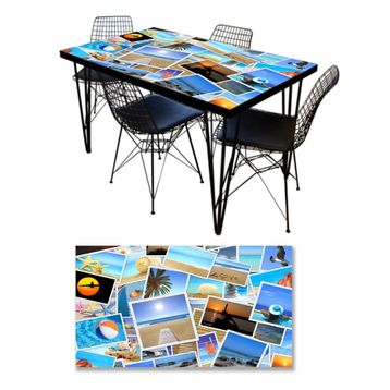 StickerArt Tatil Fotokolaj Masa Kaplama Folyosu