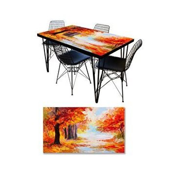 StickerArt Yağlıboya Masa Kaplama Folyosu