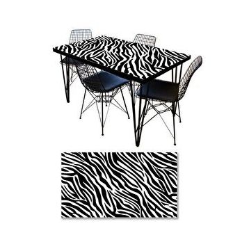 StickerArt Zebra Desen Masa Kaplama Folyosu