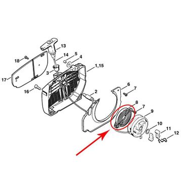 Stihl 1122-190-0605 Zemberek