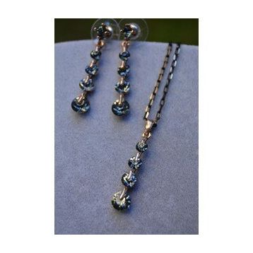 Stoneage Antrasit Taşlı Zirkon Bayan Set