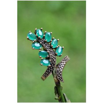 Stoneage F02598 Zirkon Taşlı Yaprak Bijuteri Yüzük