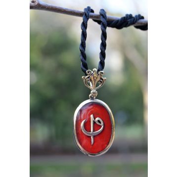 Stoneage Jewellery Elif ve Vav Figürlü Bayan Kolye