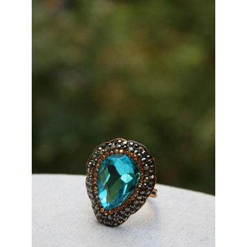 Stoneage Jewellery Kristal Taşlı El Yapımı Yüzük