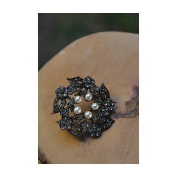 Stoneage Jewellery Zirkon Taşlı Bayan Broş