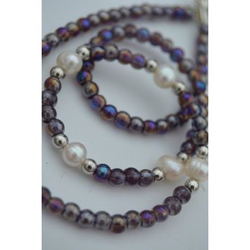 Stoneage Kristal ve Gerçek İncili Kolye
