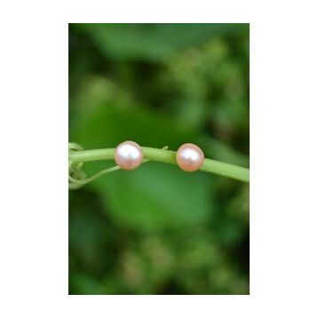 Stoneage Pembe İnci Doğal Taş Bayan Küpe