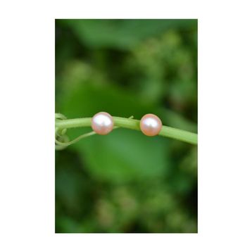 Stoneage Pembe İnci Doğal Taş Bayan Küpe
