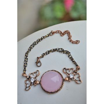 Stoneage Pembe Kuvars Bileklik