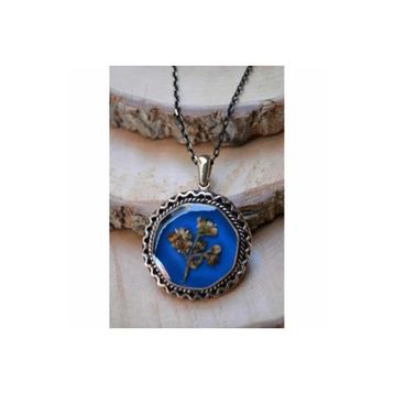 Stoneage RF03145 Jewellery Kuru Çiçek Kolye