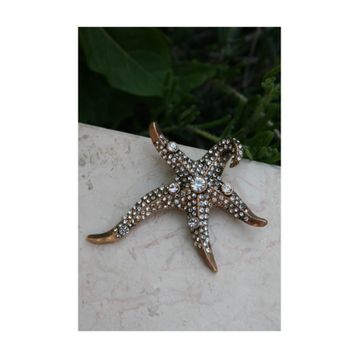 Stoneage RF03751 Kadın Deniz Yıldızı Lüks Bronz Broş