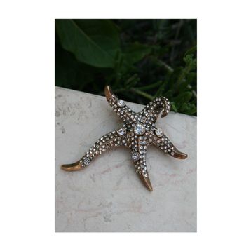 Stoneage RF03751 Kadın Deniz Yıldızı Lüks Bronz Broş