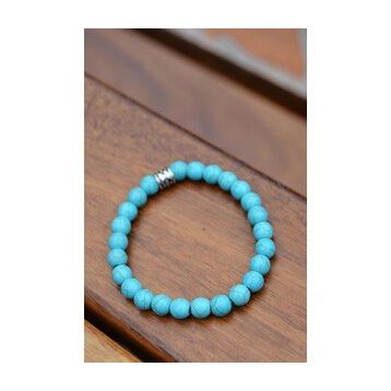 Stoneage Turkuaz Doğal Taş Unisex Bileklik