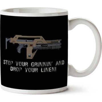 Stop Your Grinnin Drop Your Linen Aliens Baskılı Kupa