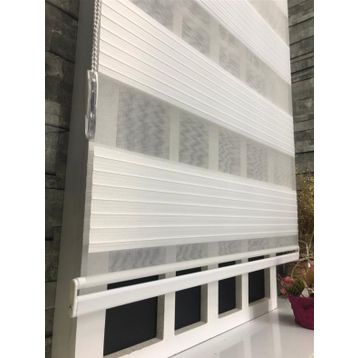 Storburada STB-481 Pliseli Zebra Ekru Etek Dilimli 30x200 cm Stor Perde