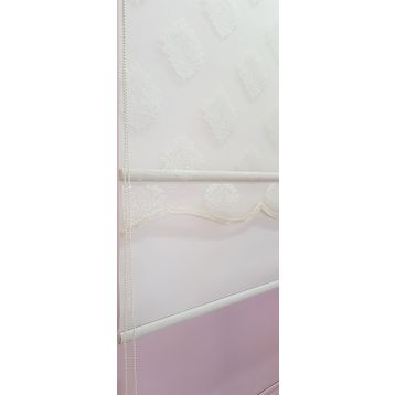 Storburada STB45239-V105 Çift Mekanizmalı Tül Ekru 80x200 cm Stor Perde