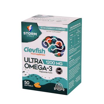Storm Vitals Clevfish Ultra 1200 mg Omega 3 50 Kapsül