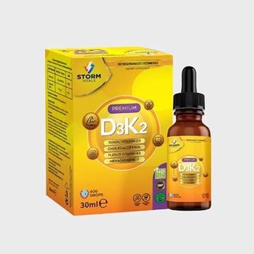 Storm Vitals Vitamin D3 K2 30 ml Damla